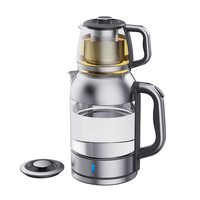 ホット販売 2.0LElectric ガラスケトル 1.0l 電気ティーポット二重層電気トルコティーメーカー家電 