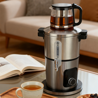 卸売メーカー 4l ステンレス鋼ロシア サモワール ティー メーカー マシン電気トルコ サモワール湯沸かし販売用