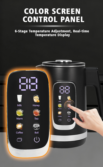 多機能二重壁ケトル 1500 ワット高速沸騰ケトル自動保温 304 ステンレス鋼インナーライナー付き家庭用