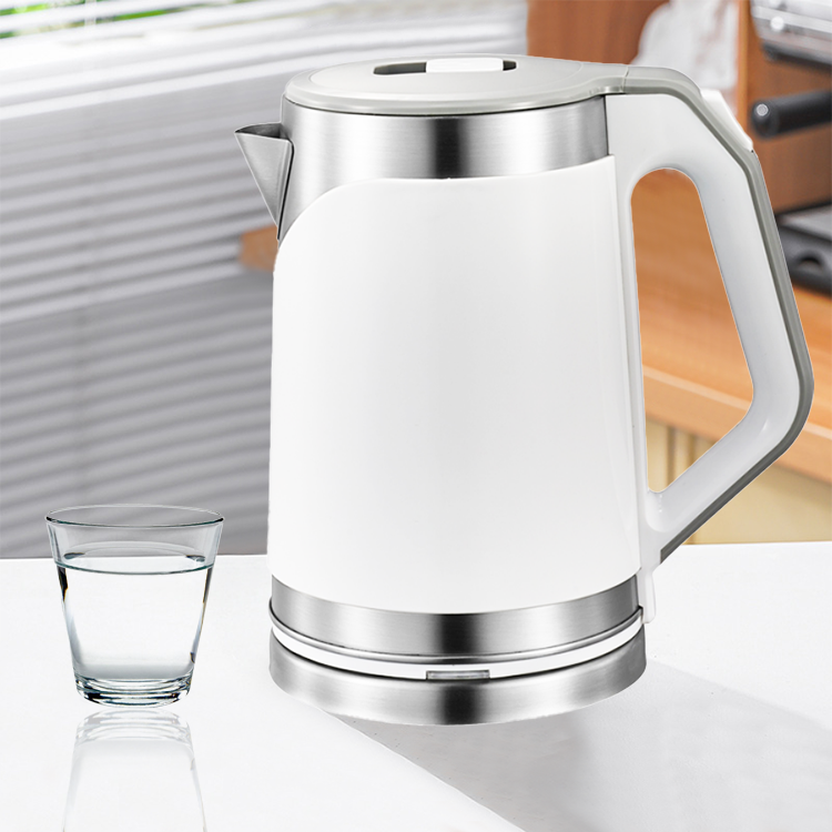 YUEKON キッチン家電二重壁ステンレス鋼 2l 電気ティーポット電気ケトル 360 度ベース 