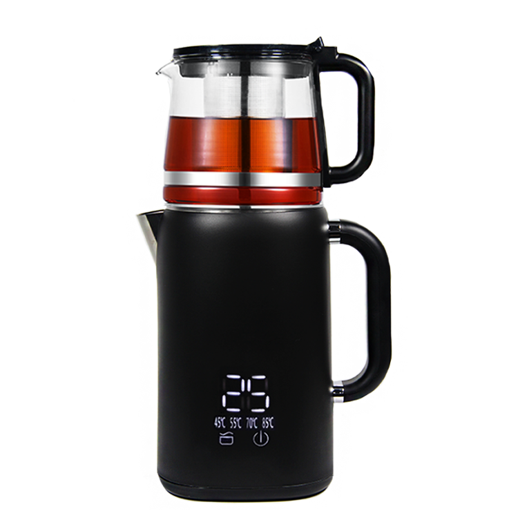 高品質電気ロシアサモワール Hervidor De Agua Electrico 2 で 1 水ケトルティーポットやかんセット家庭用キッチン
