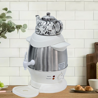 最高品質の商業サモワールティーケトル多機能 4l 電気ケトルステンレスホワイトセラミックサモワール