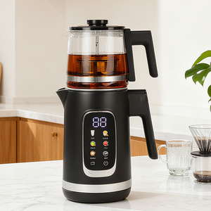 多機能二重壁ケトル 1500 ワット高速沸騰ケトル自動保温 304 ステンレス鋼インナーライナー付き家庭用