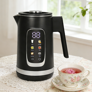 工場卸売 Led ディスプレイデジタルタッチスクリーン湯沸かし取り外し可能な蓋 360 度回転ベース家庭用保温