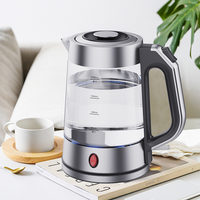 YUEKON ホット販売 1.7l 自動電源オフ電気ティーメーカー電気ガラスティーケトルブルー Led