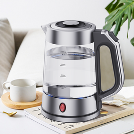 YUEKON ホット販売 1.7l 自動電源オフ電気ティーメーカー電気ガラスティーケトルブルー Led