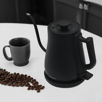 黒湯コードレスケトル 1.0l グースネック電気ケトル快適なハンドグリップとケトルドリップ電子ケトル家庭用