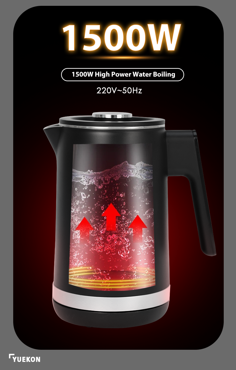 スマートホームキッチン家電電気沸騰ポットデジタル制御 1.5 + 1.1L デュアルケトルティーメーカーコードレスケトルティーポット