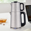 ダブルステンレスティーティーポットフードグレードトルコ料理2インチ電気茶屋マシンティーリークエレクトリックケトルと注入器フィルター 