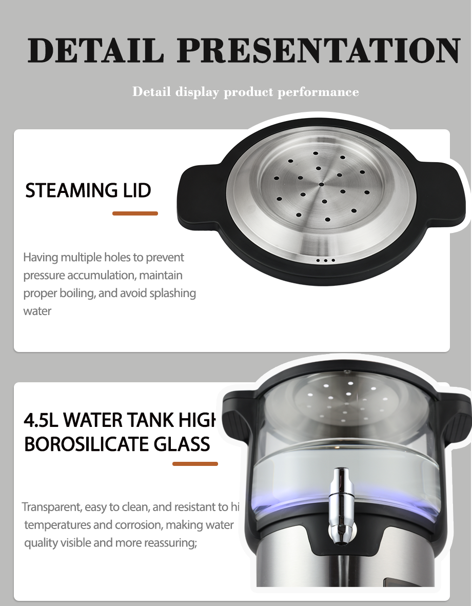 ホウケイ酸ガラスケトル