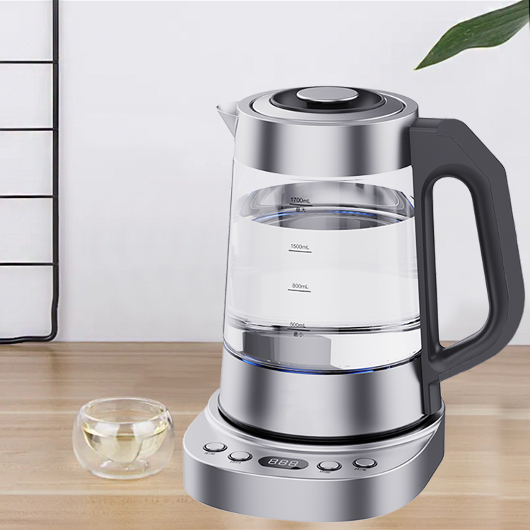 キッチンおよび家電 1850 ワット 1.7LE 電気湯沸かしガラス電気ティーメーカー機ガラスティーポット 