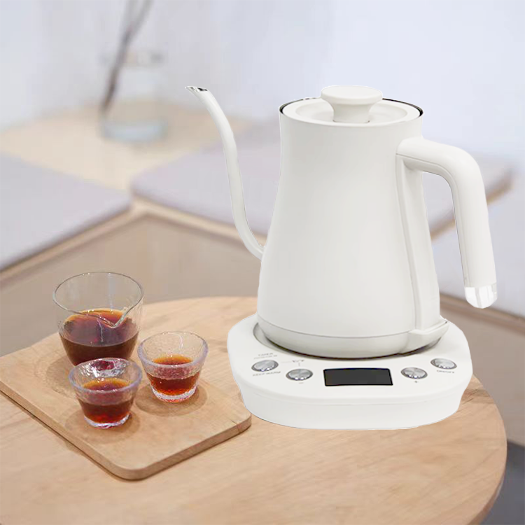コーヒーメーカー自動調節可能なサーモスタットグースネックコーヒー電気ケトルハンドル付き
