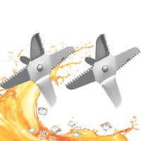 クッキングマシン商業ミキサーブレードパート304家庭用ジューサーブレード用のステンレス鋼交換用ミキサー部品 