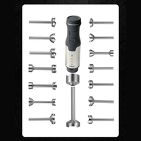 ステンレススチール電気ブレンダー攪拌ロブ耐久性のあるOEMハンドブレンダースペアパーツイージークリーニング浸漬ハンドヘルドミキサーヘッドスティック