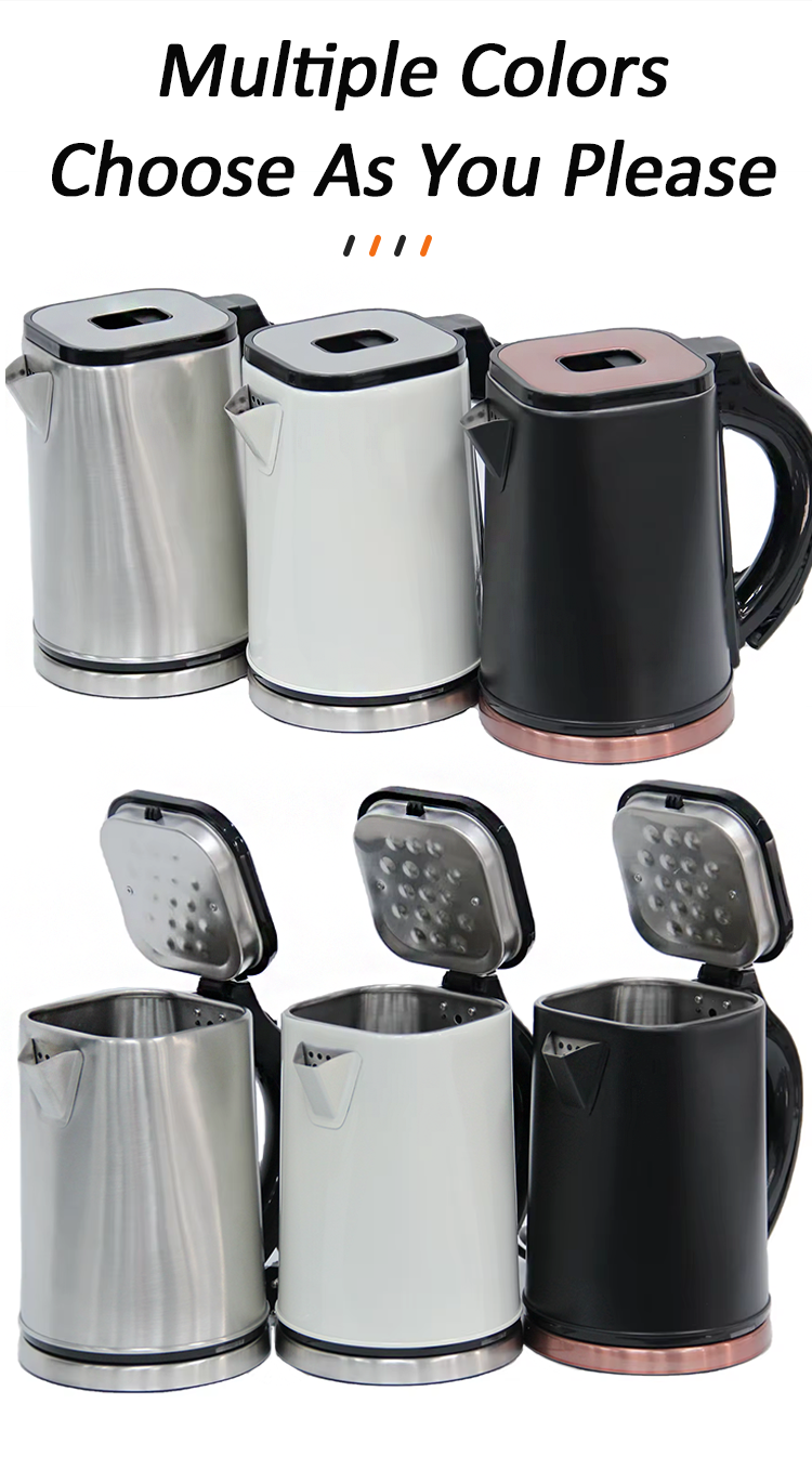 工場出荷時の価格のステンレス鋼 1.6L 大容量電気ケトルのための簡単にきれいな新しいデザイン モデル