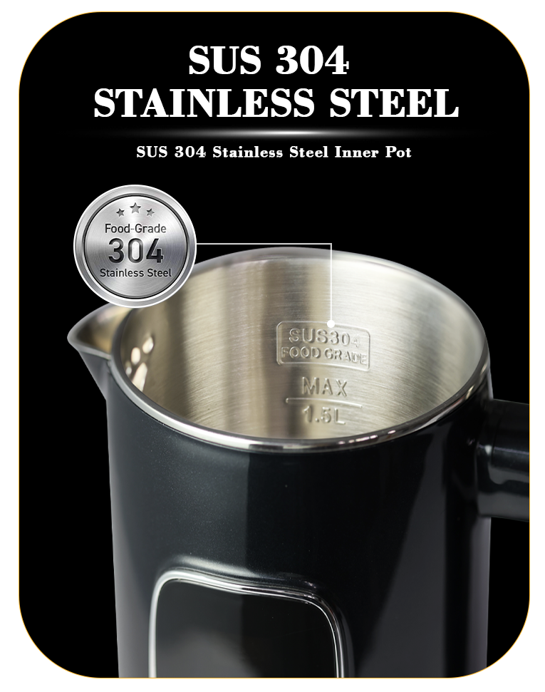 スマートホームキッチン家電電気沸騰ポットデジタル制御 1.5 + 1.1L デュアルケトルティーメーカーコードレスケトルティーポット