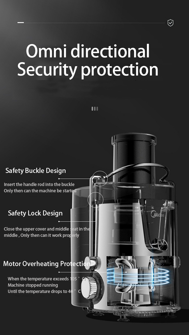 家庭用ジュース抽出器 