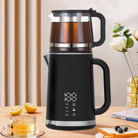 現代の 1500 ワット二重壁ケトル 360 度ベース 1.5l + 1.1l 二層インテリジェント電気ケトル小さなティーポット