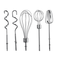 キッチンプロフェッショナル多機能3 in 1ステンレス鋼フードミキサーパーツエッグビーターエッグ生地フック泡立て器パーツ