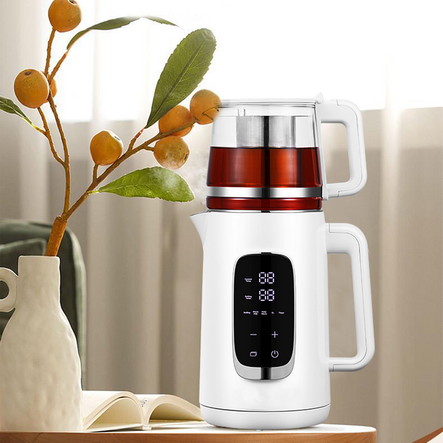 ホット販売 1.5l ティーメーカー電気水ボイラー 1.1l ティーポットホウケイ酸ガラス
