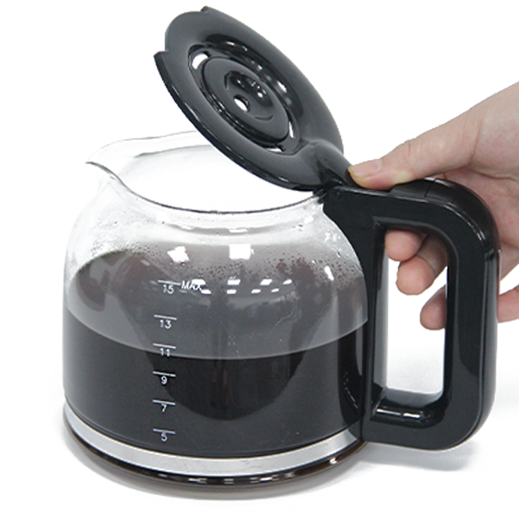 1.5L 大容量 5-10 カップアンチドリップフィルターコーヒーメーカー電気ドリップコーヒーメーカーマシンカフェ